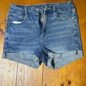 American Eagle Blue Jean Shorts | Size 10 Rolled Cuff Denim